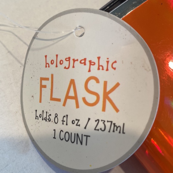 NWT Set of two Stainless Steel Holographic Flasks - Picture 3 of 4